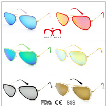 2015 O mais novo estilo da forma e os óculos de sol coloridos do metal (MI203)